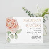 Waterverf eenvoudige moderne lente-Floral Kaart (Staand voorkant)