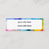 Waterverf Eenvoudige sociale media Mini Visitekaartje (Achterkant)