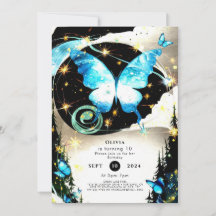 Waterverf Eenvoudige Vlinder Verjaardag