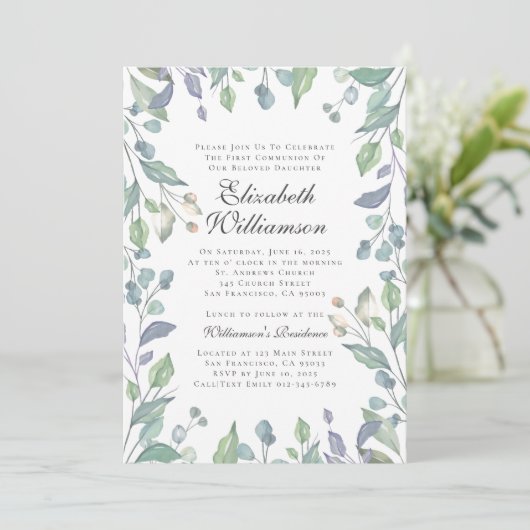 Waterverf eerste communautarisering kaart (Staand voorkant)