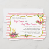 Waterverf eerste communie uitnodiging (Voorkant)