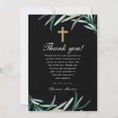 Waterverf eerste heilige communie foto dank u aankondiging (Voorkant)