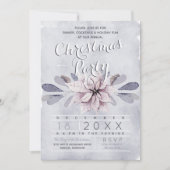 Waterverf: Eerste Kerstdag in Poinsettia Kaart (Voorkant)