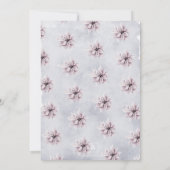 Waterverf: Eerste Kerstdag in Poinsettia Kaart (Achterkant)