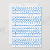 Waterverf eerste reis rond de zon - Uitnodiging (Achterkant)