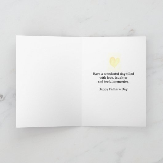 Waterverf Eerste Vaderdag Kaart (Binnen)