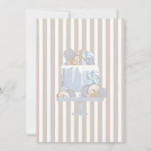 Waterverf eerste verjaardag Baby in kinderstoel Kaart (Achterkant)