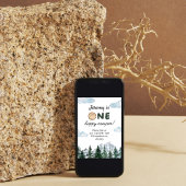 Waterverf eerste verjaardag buitenshuis kaart