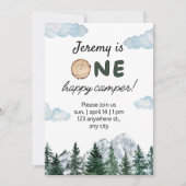 Waterverf eerste verjaardag buitenshuis kaart (Voorkant)