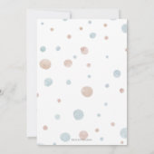 Waterverf eerste verjaardag draak met ballon kaart (Achterkant)