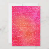 Waterverf Eet Drink & Be Married Paar Douche Kaart (Achterkant)