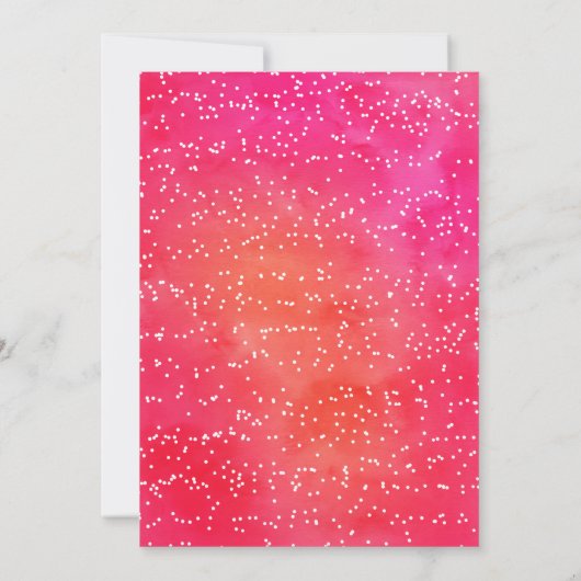 Waterverf Eet Drink & Be Married Paar Douche Kaart (Achterkant)