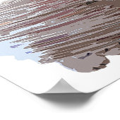 Waterverf-effect Egel Poster (Hoek)