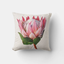 Waterverf effect Protea Twee Zijdecor Kussen