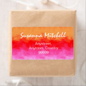 Waterverf-effecten Vruchtsalade ID134 Etiket (Insitu)