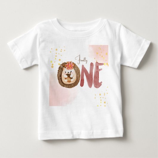 Waterverf egel 1th Birthday (Voorkant)