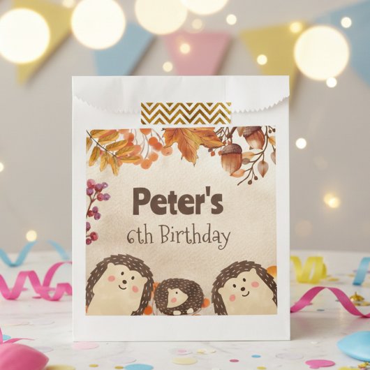 Waterverf egel Birthday Gift Bedankzakje