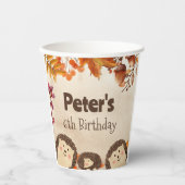 Waterverf egel Birthday Papieren Bekers (Voorkant)