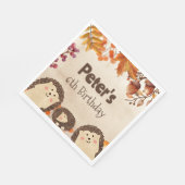 Waterverf egel Birthday Servet (Hoek)