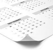 Waterverf Egel Dragen Tux 2025 Wandkalender Poster (Hoek)