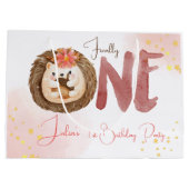 Waterverf Egel eerste verjaardag Groot Cadeauzakje (Achterkant)