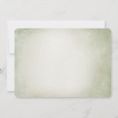 Waterverf egel en champignongroen Baby shower Kaart (Achterkant)