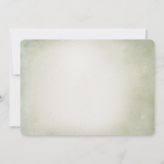 Waterverf egel en champignongroen Baby shower Kaart (Achterkant)