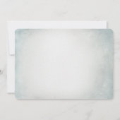 Waterverf egel en paddenstoel blauw Baby shower Kaart (Achterkant)