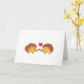 Waterverf egel Jubileum liefde Kaart (Gele Bloem)