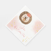 Waterverf egel Kinderen van Birthday Servet (Hoek)