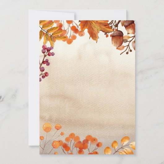 Waterverf egelg Birthday Party Invitation Kaart (Achterkant)