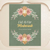 Waterverf Eid Al-Fitr Briefkaart