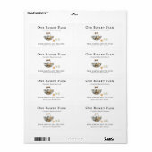 Waterverf eiermand | Verse Boerderijen Etiket (Full Sheet)