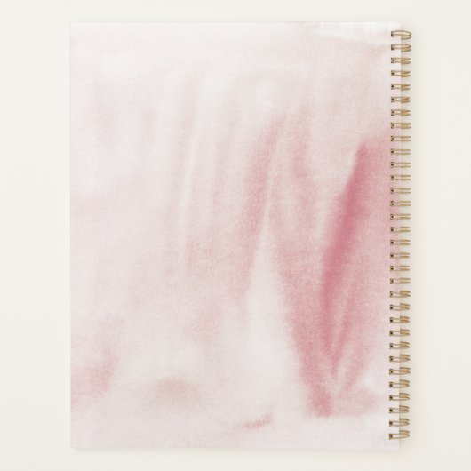 Waterverf Eiffel Tower Weddenschap van Bourgogne Planner (Achterkant)