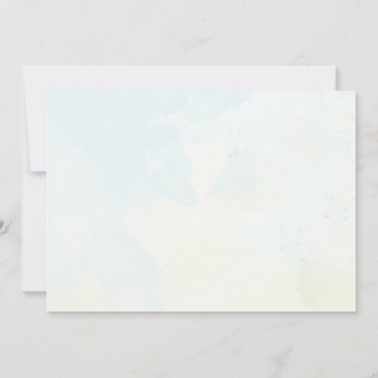 Waterverf Eiffeltoren Parijs 2e verjaardag foto Kaart (Achterkant)