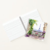 Waterverf Eiffeltoren Parijs Frans Café Notitieboek (Binnen)