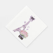 Waterverf Eiffeltoren Servet (Hoek)