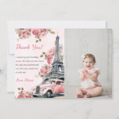 Waterverf Eiffeltoren verjaardag Kaart (Voorkant)