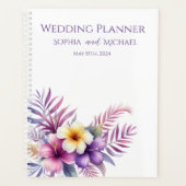 Waterverf Eiland Romance-Bruiloft-Planner Planner (Voorkant)