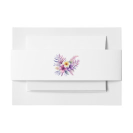 Waterverf eiland Romance-bruiloft- Uitnodigingen Wikkel