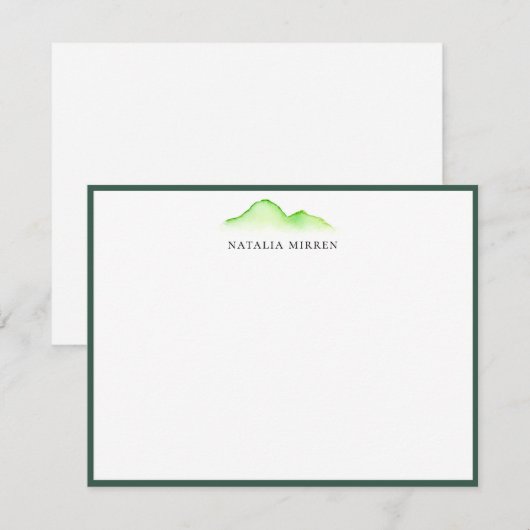 Waterverf Eilanden Notitiekaartje (Voorkant / Achterkant)