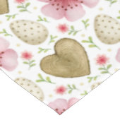 Waterverf Eitjes & Lentebloemen Pasen Tafelkleed (Gekanteld)