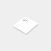 Waterverf ekster vogelfamilie chatten in de boom post-it® notes (Schuin)