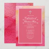 Waterverf Elegance Uitnodiging (Voorkant / Achterkant)