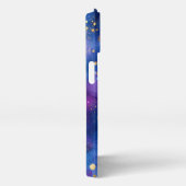 Waterverf  Elegant blauw iPhone Hoesje (Rechterkant)