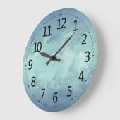 Waterverf Elegant Blue Green Grunge | Grote Klok (Hoek)