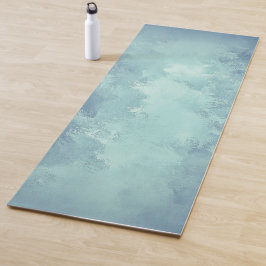 Waterverf Elegant Blue Green Grunge | Yogamat