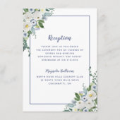 Waterverf Elegant Blue Informatiekaartje (Voorkant)