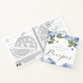 Waterverf Elegant Blueberries Recept Notitieboek (Binnen)