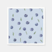 Waterverf Elegant Blueberry baby shower Servet (Voorkant)